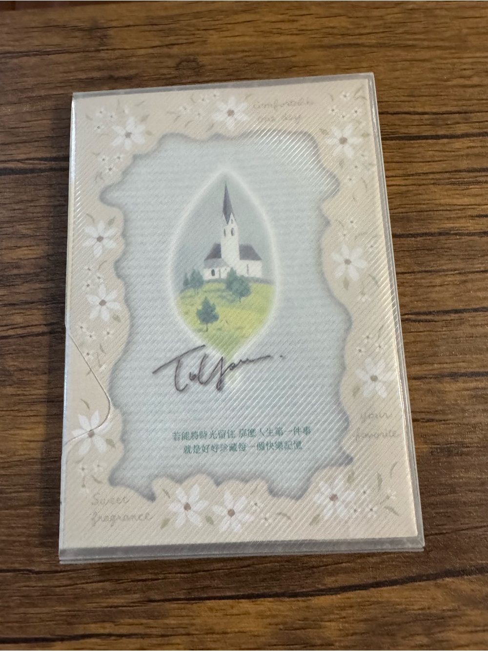 Cottagecore Floral Illustrated Lined Journal Notebook Clear Plastic Sleeve Cover